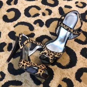 Prive leopard pint heels by Calvin Klein
